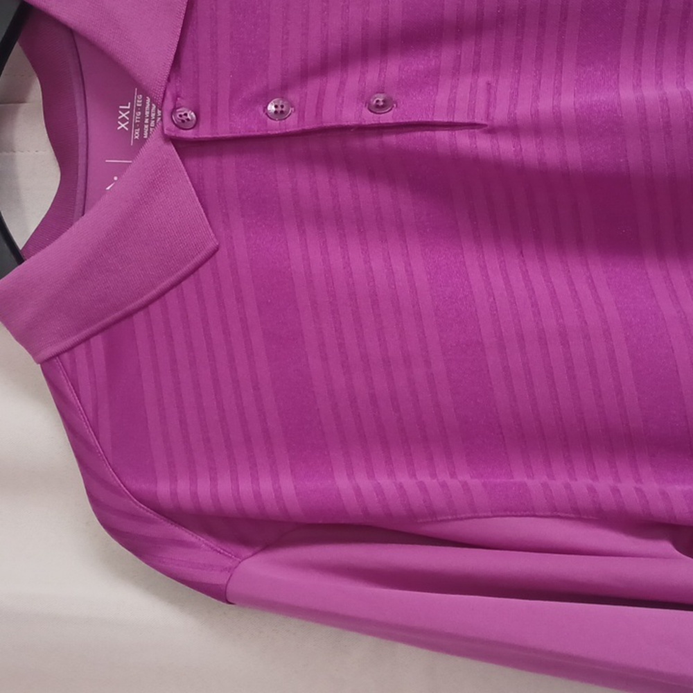 Antigua XXL Purple Short Sleeve Polo Shirt - Picture 5 of 14